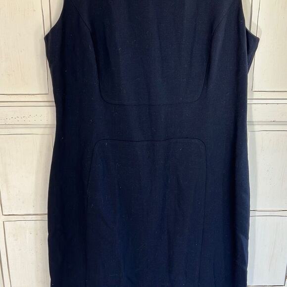 Hobbs London size 10 black sleeveless wool dress - Picture 2 of 5